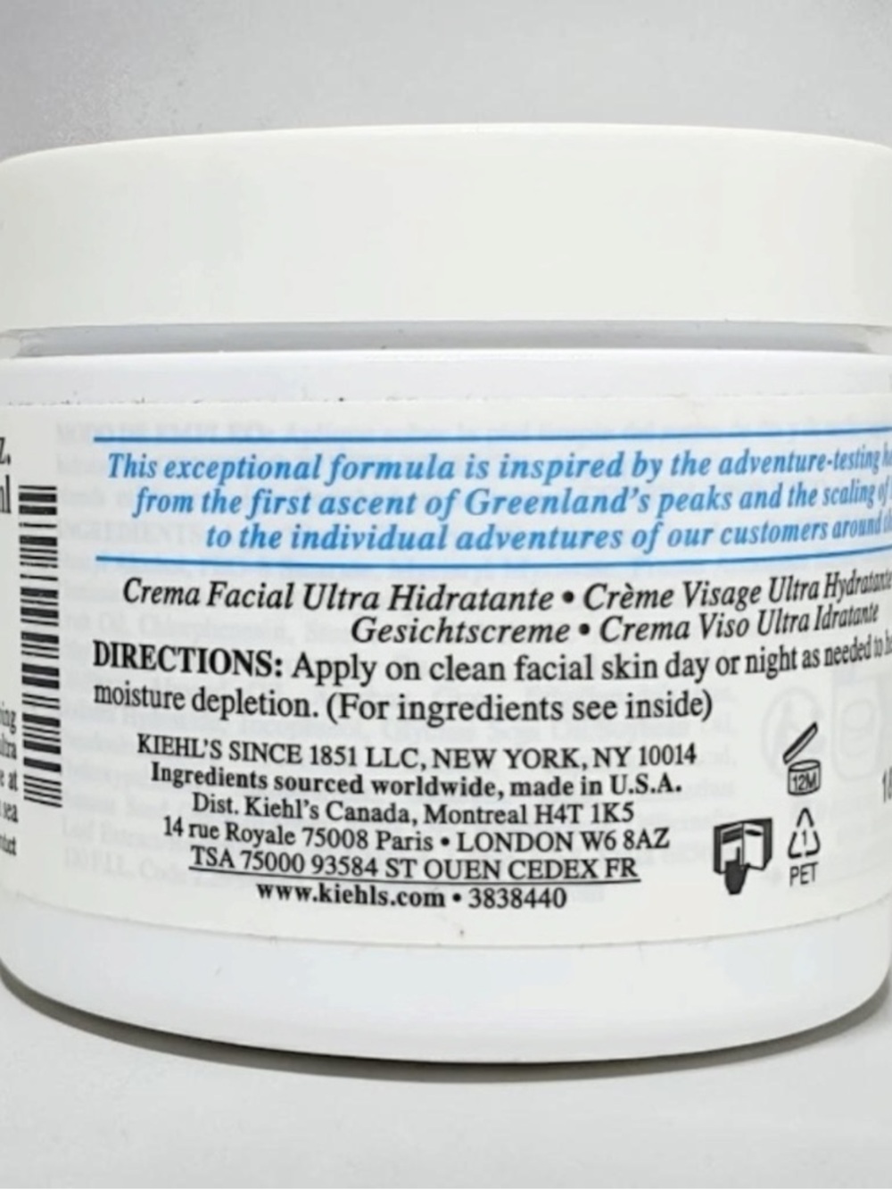 Kiehl's Ultra Facial Cream - 4.2oz exp:12/2027 - Picture 3 of 4